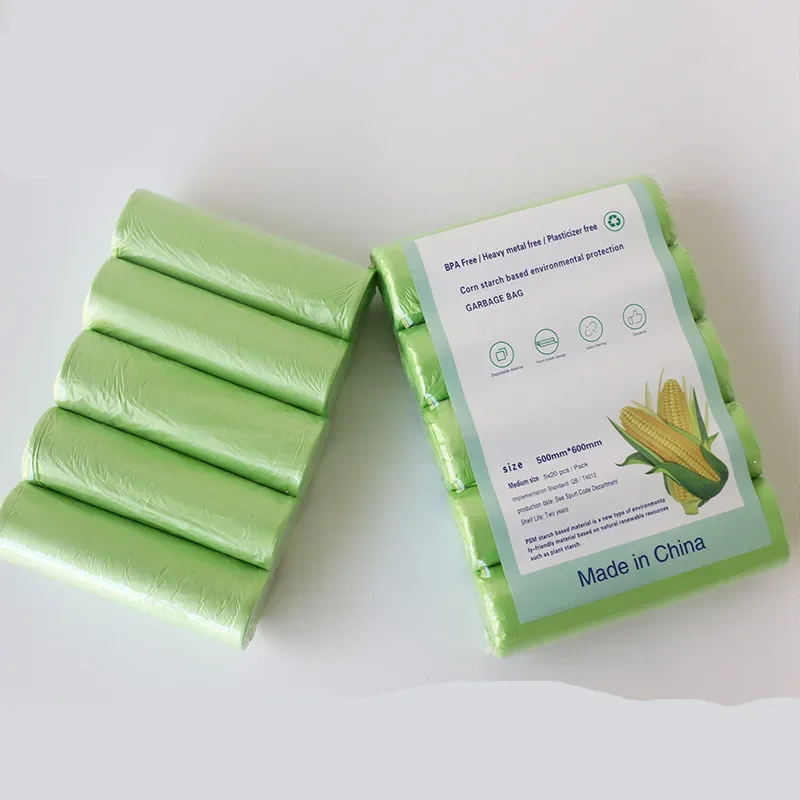 Biodegradable Bin Liner - 100 قطعة من أكياس القمامة القابلة