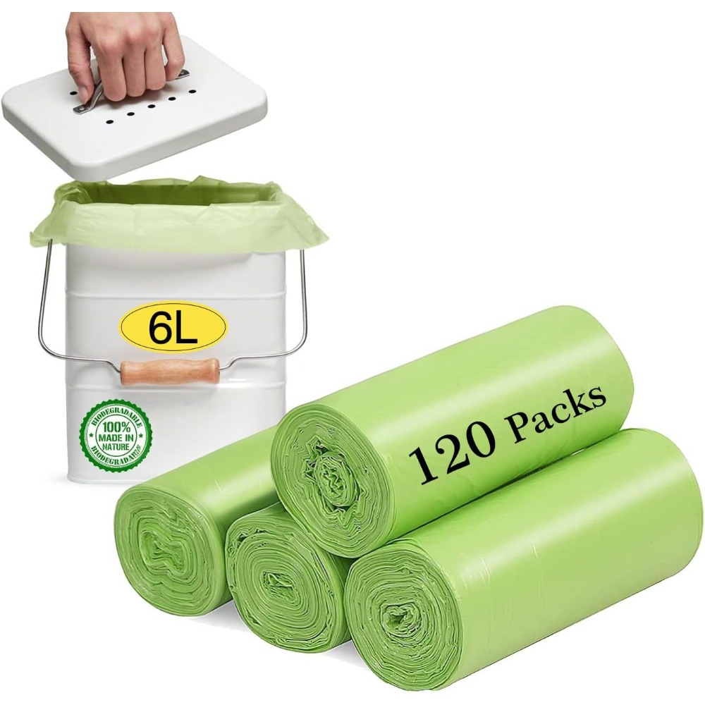 أكياس قمامة صغيرة سعة 1.2 جالو - مراجعة Biodegradable Bin Liner وسعره